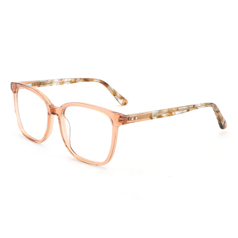 

Wholesale Professional Designer Bright Portable Acetate Laminated Eyeglass Optical Frames