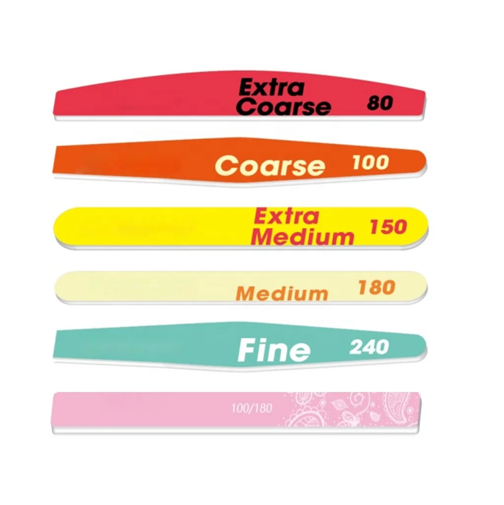 

Professional Japanese White Zebra 80-320 Premium Washable File Japanese Zebra File wholesale nail file, Pink