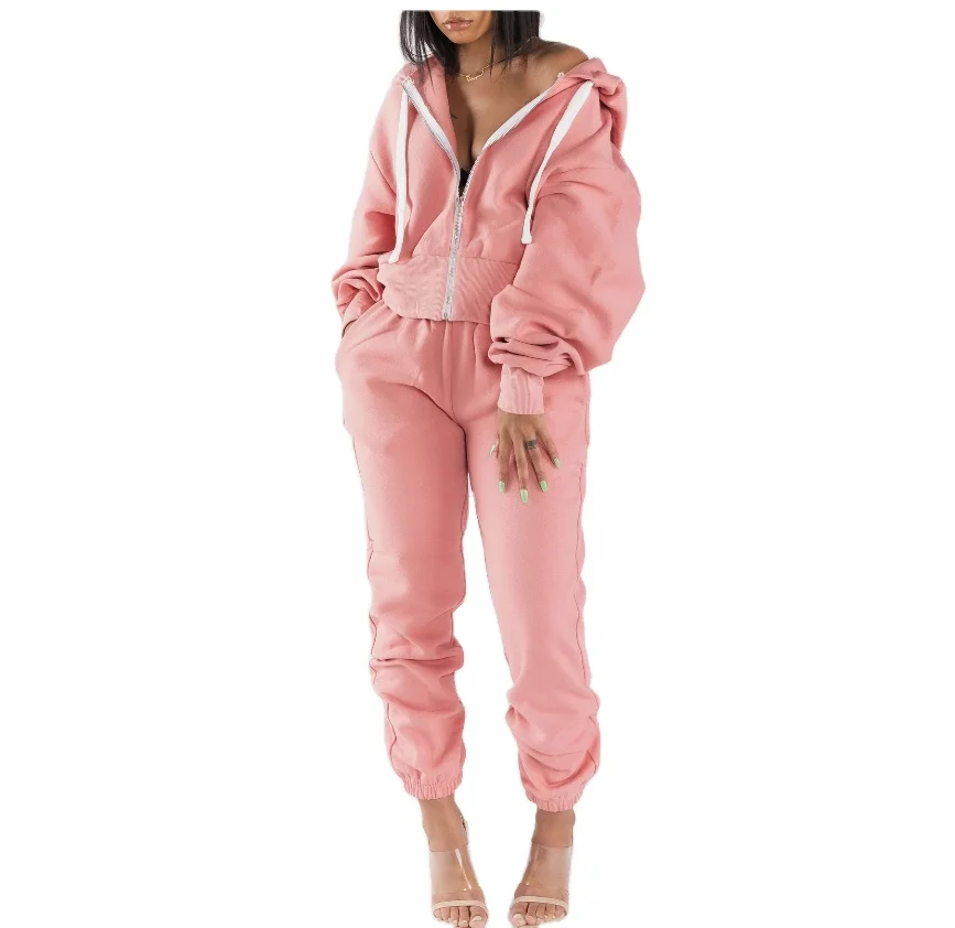 

Sweat suit Sweatsuit Zip Up Hoodie and Pants 2 piece Set Women Oversized cotton sweat suits men, Custom color