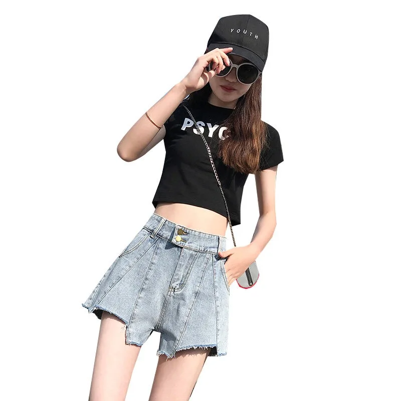 

Summer fashion high waist women denim shorts women quality pants supply