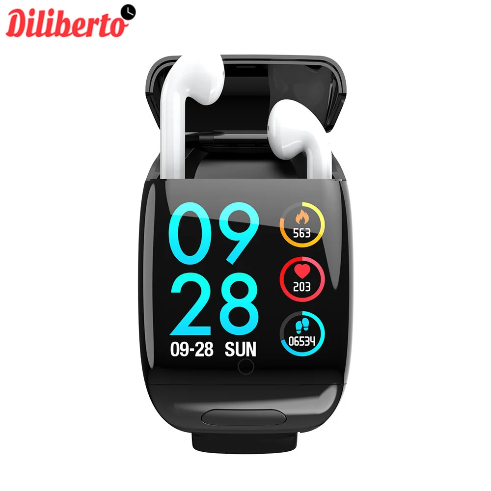 

Diliberto D8 Smart Watch Newest Heart Rate Monitor Women Men With BT Earphone Fitness Tracker Blood Pressure Smartwatch