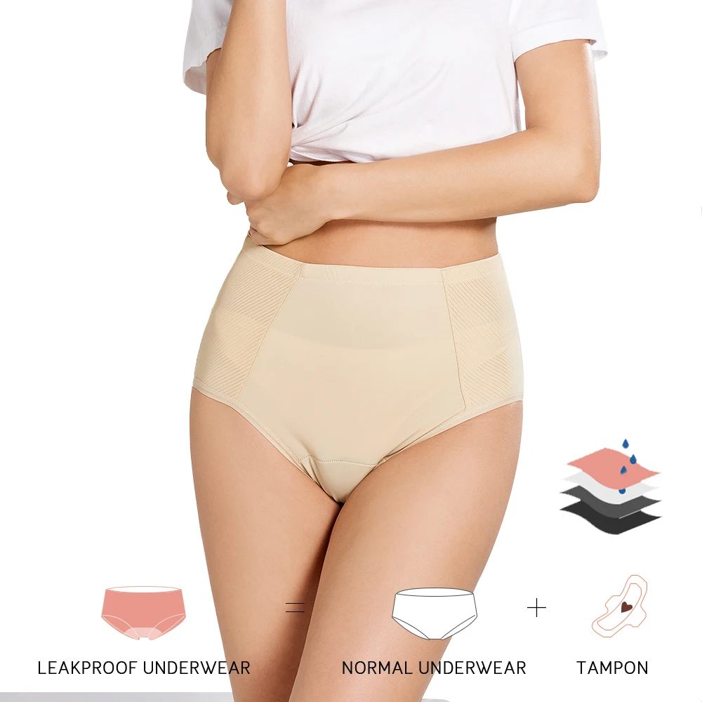 

Lynmiss New Design Private Label Reusable High Waist Menstrual Underwear Period Panties Heavy Flow Culotte Menstruelle Noir