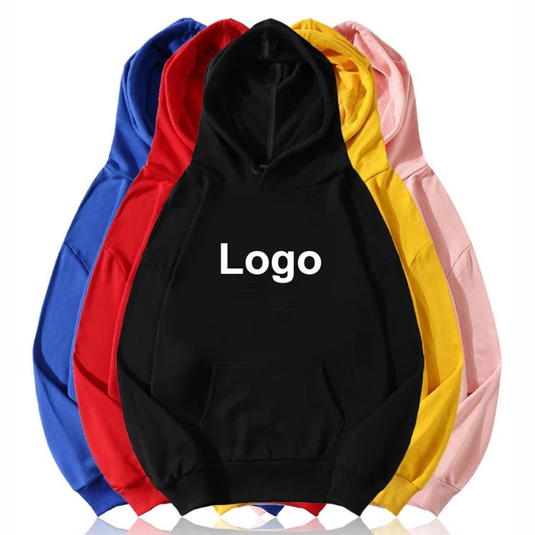 Wholesale Unisex Cotton Custom Logo Pullover Men's Plain Blank Hoodies Sweatshirts