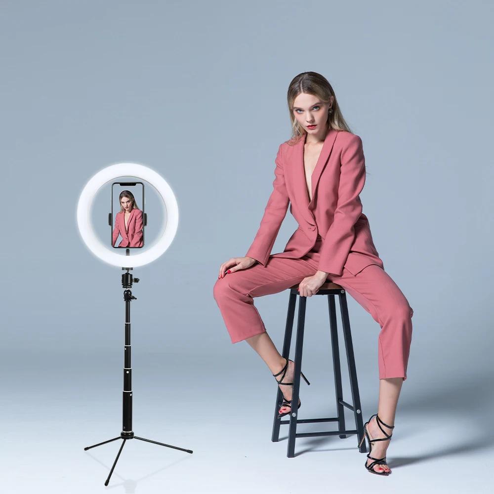 

Selfie Ring Light Photography light led rim of lamp with mobile Holder large tripod stand for tik Youtube Tik tok ringlight