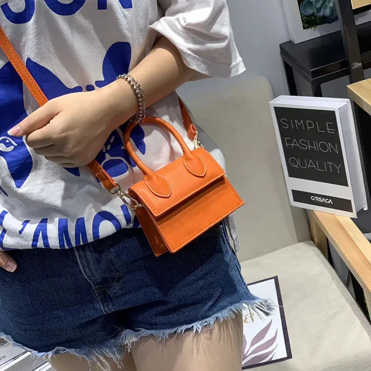 

Wholesale New Fashion PU Leather Waterproof Sling Single Shoulder Chain 2021 New Fashion For Children's Fashion Bag Crossbody, Customized color