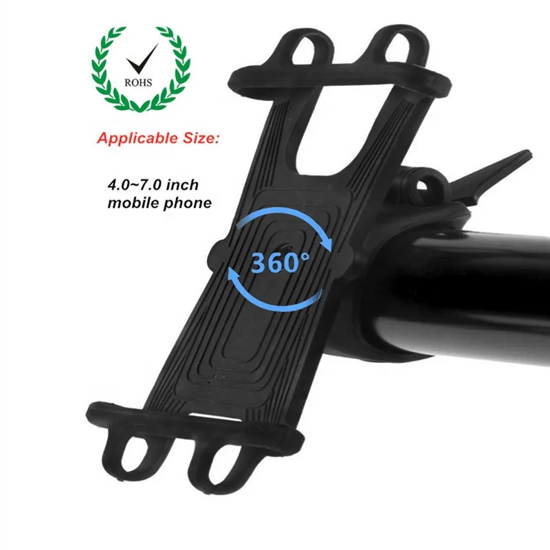 

Amazon Hot Sale All Around 360 Degrees Rotation Bike Phone Holder Motorcycle Handlebar Mount Bicycle Phone Holder, Black