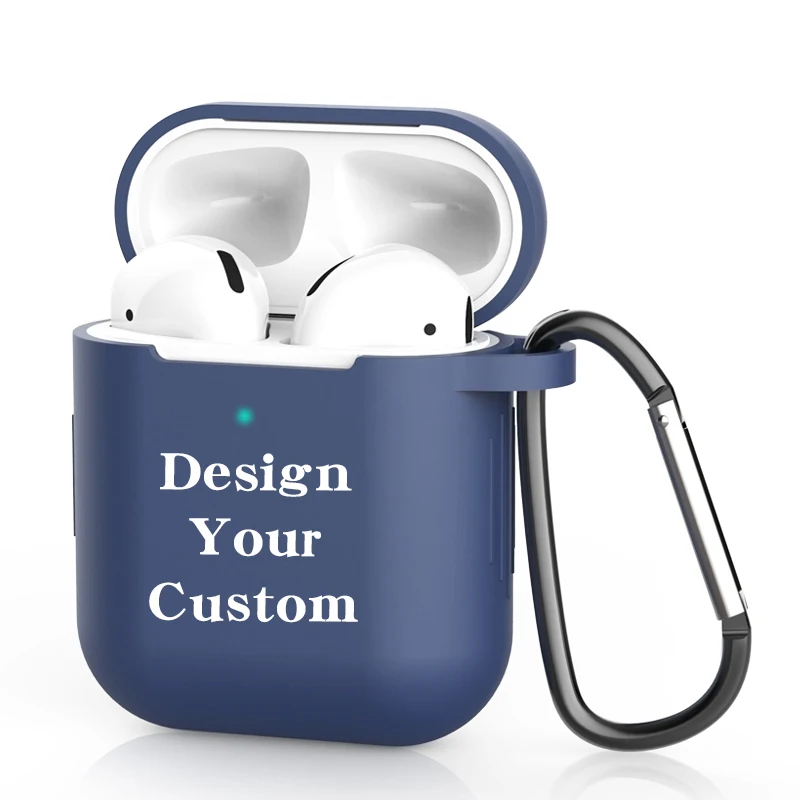 

YuanQi Free Sample Sublimation OEM Custom Unique Earphone Protective Silicone Cover Designers Case for Airpods 1 2 Generation, 16 colors