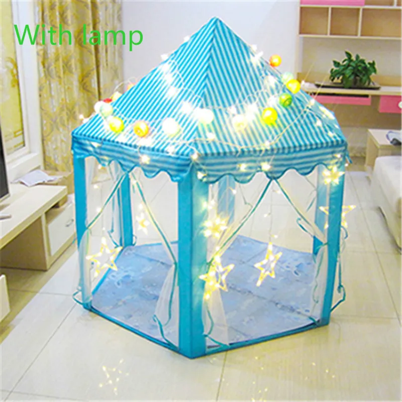 

Toys Ball Pit Pool Portable Foldable Princess Folding Tent Castle Gifts Toy For Kids Children Gir lcanopy tent, Polychromatic