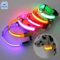 

Hot Selling Factory Direct Sale LED Flashing Pet Collar Glowing Dog Collar For Safety Walking Pet and Against Pet Lost