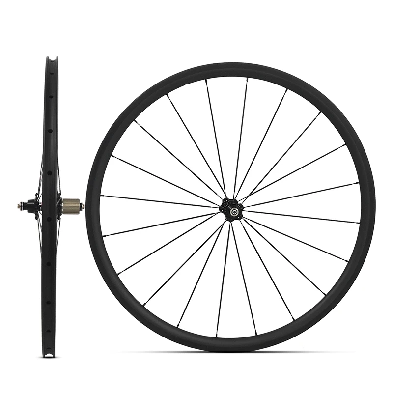 

30mm depth Carbon Bike Wheels Toray T800 U Shape Clincher Carbon Fiber Road Bicycle wheelset