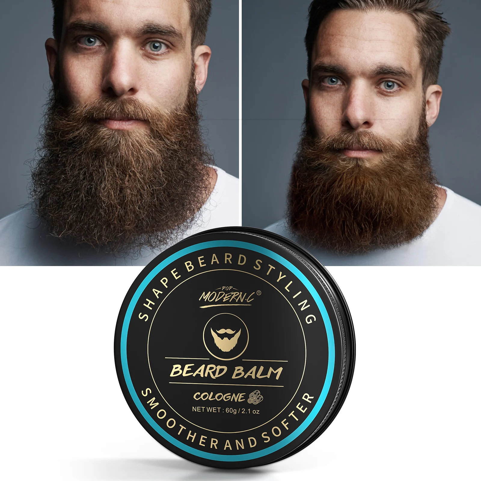 

Cologne beard cream natural plant softener jojoba oil hydrate smooth butter beard moisturizer father's day men's best gift husba