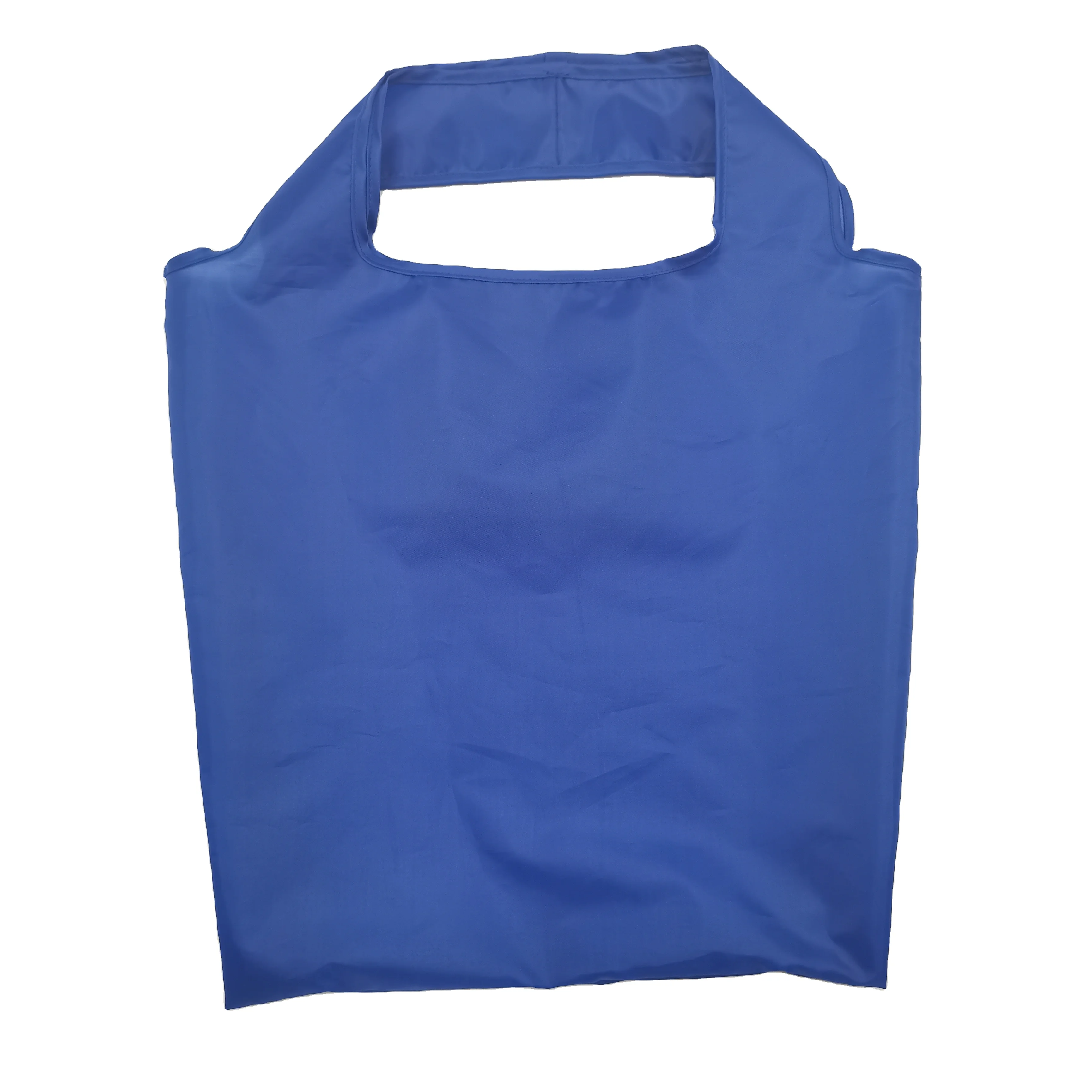

Custom Logo Big Supermarket recyclable shopping bag Foldable polyester extra large shopping bag into Pouch Eco Friendly Rpet T