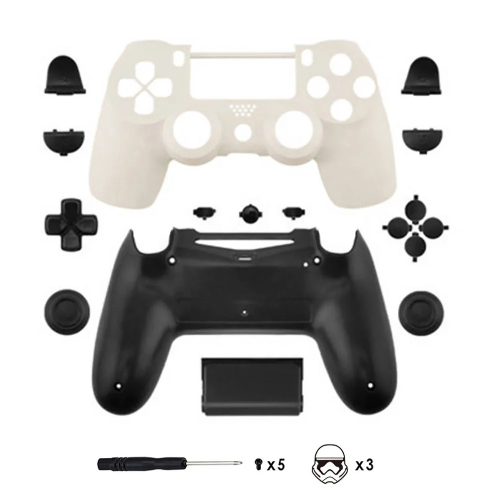 

For PS4 Controller Matte Faceplate Full Housing Shell Case Cover Replacement For PS4 Pro Controller '
