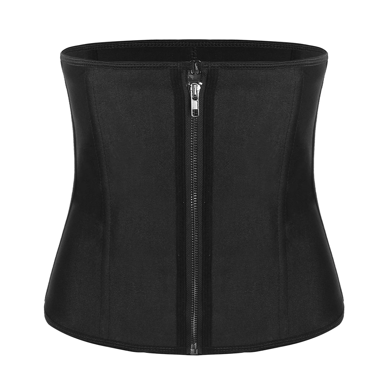 

Top fashion nude waist trainer hook and zip waist body shaper spandex tummy belt