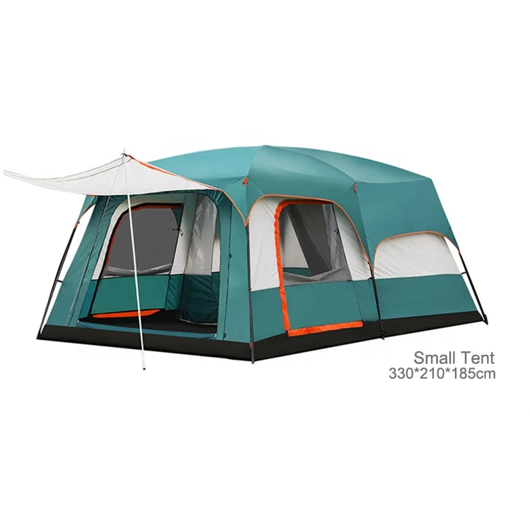 

Toile De Tente Carpa Para Acampar Tenda Da Sole Two Room Camping Tienda Glamping Tent Oem Hotel Camping Tents Double Layer, Blue,bluish green,orange