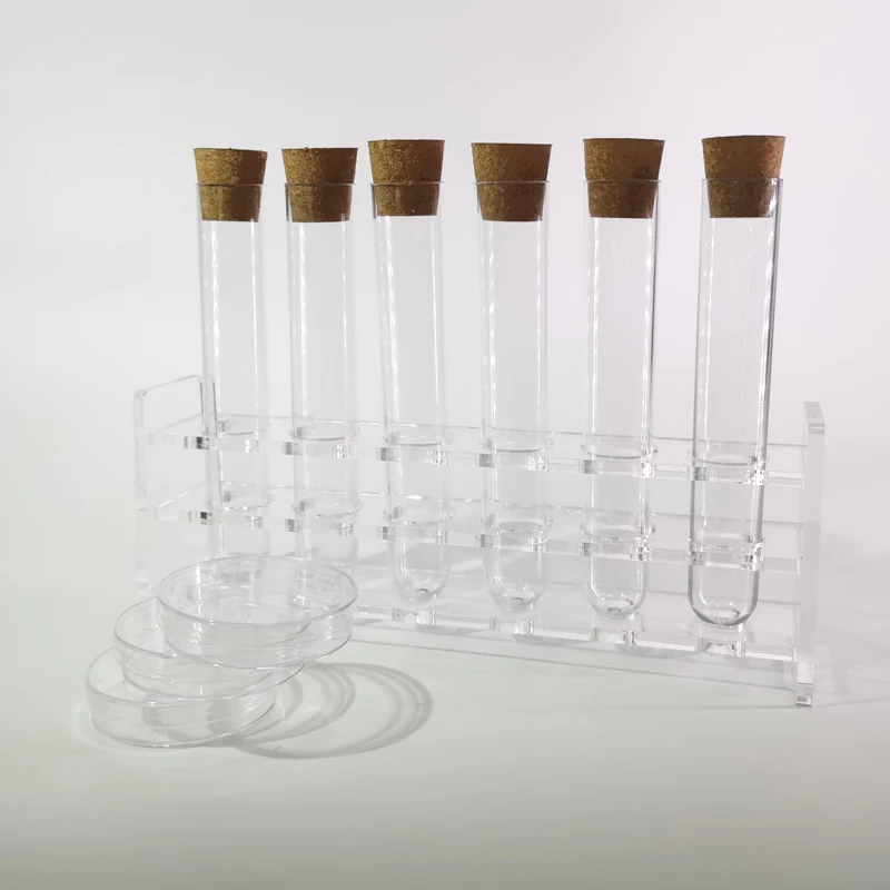 Plastic Test Tube Rack Test Tube Holder Stands 6 Wells For 25 Mm Test