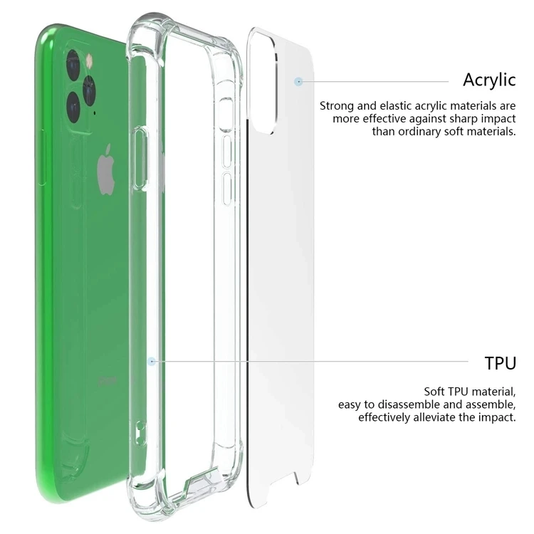Shockproof Clear Protect Cover For Iphone X Case Soft Tpu Hard Plastic