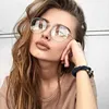 Black Silver Gold Eye Glass Woman Glasses Optical Frames Metal Round Glasses Frame Clear lens tr90 frame optical glasses