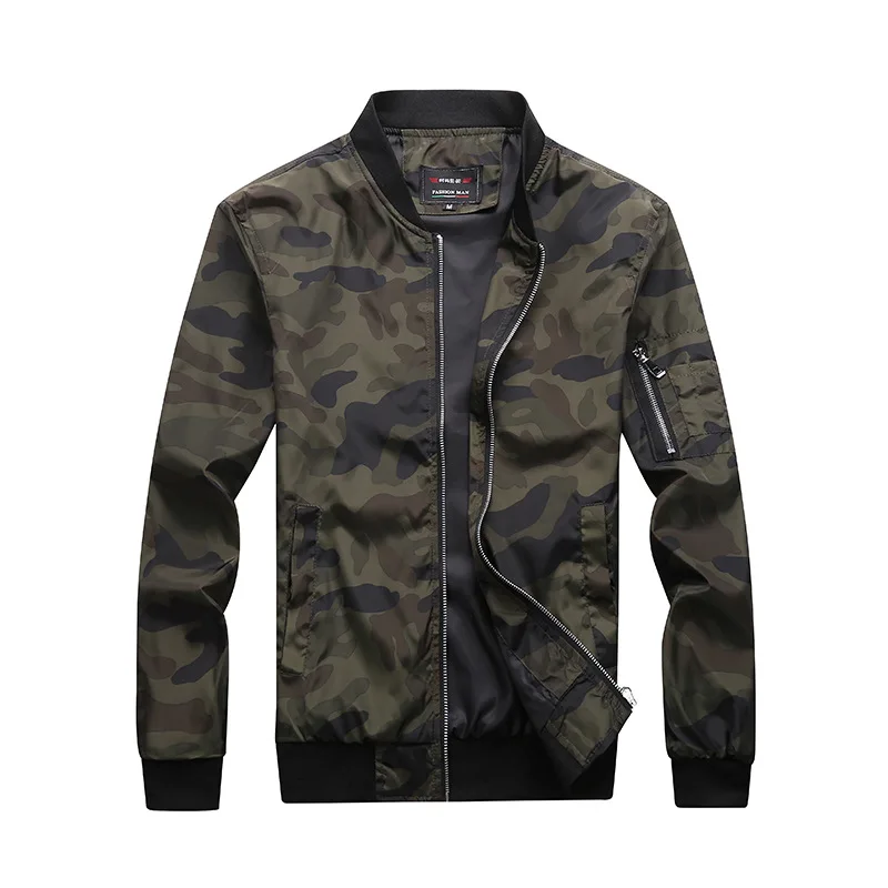 

2019 New Autumn Men's Camouflage Jackets & Male Coats Camo Bomber Jacket Mens Brand Clothing Outwear, Customized