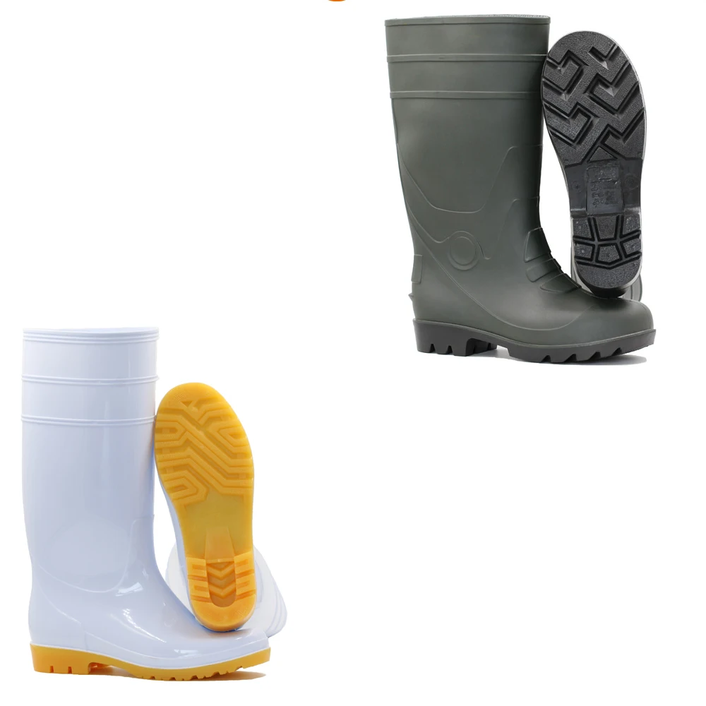

unisex anti-slip ankle farming shoes printed tall custom rain boot with fur inside inner sole waterproof