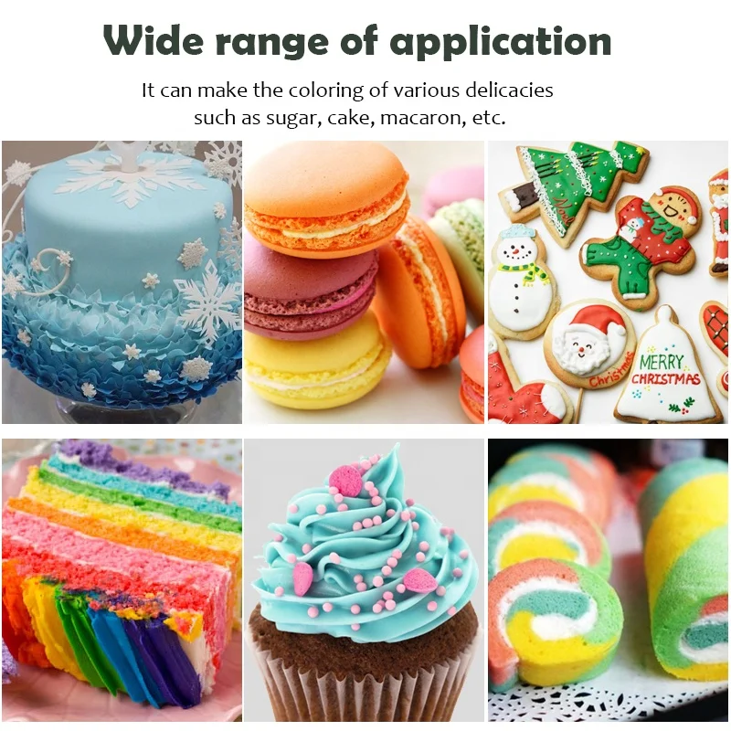
Factory wholesale edible cake decorating gel color 40 color for your choose 21G 