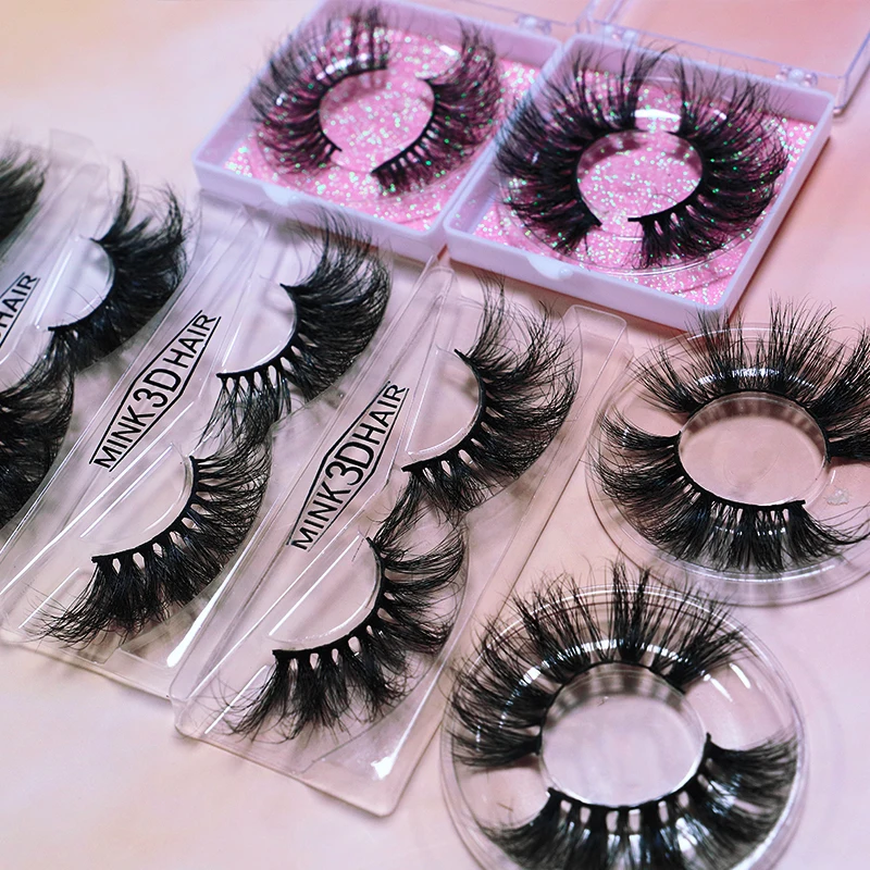 

Huapan OEM 3D Cat Eye Volume Vegan Silk Lashes 3d 25mm Real Mink Eyelash Vendors