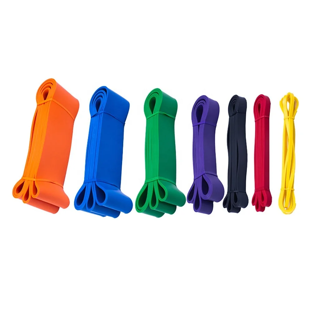 

208cm Thick Stretch Resistance Band Sports Expander Elastic Pull Up Powerlifting Bands For Resistance Training, Yellow/red/black/purple/green/blue