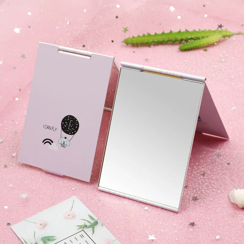 

Ultra-thin Make Up Personalised Portable pretty Cosmetic Mirror Pocket Rectangle Makeup Folding Mirrors