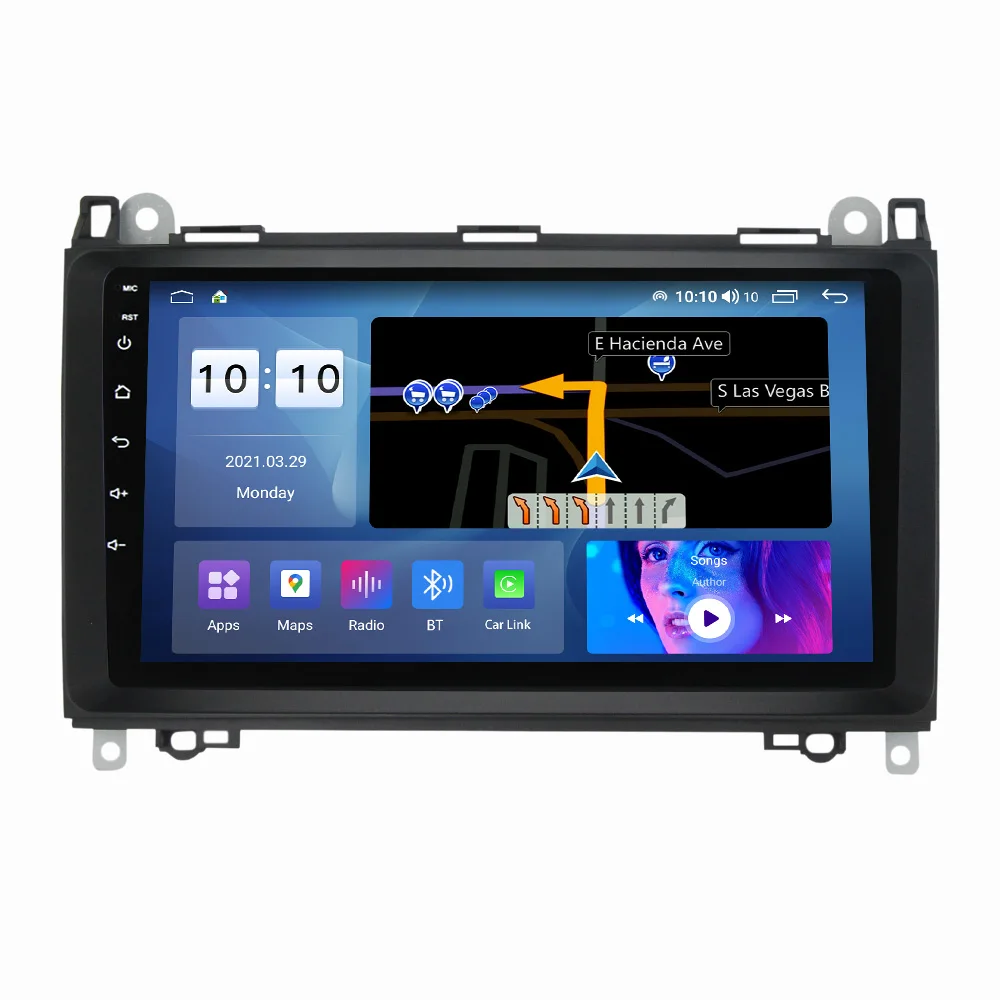 

Mekede 2 Din 9'' IPS Car Radio for Mercedes Benz B200 Sprinter W906 W639 AB Class W169 W245 Viano Vito Radio Stereo