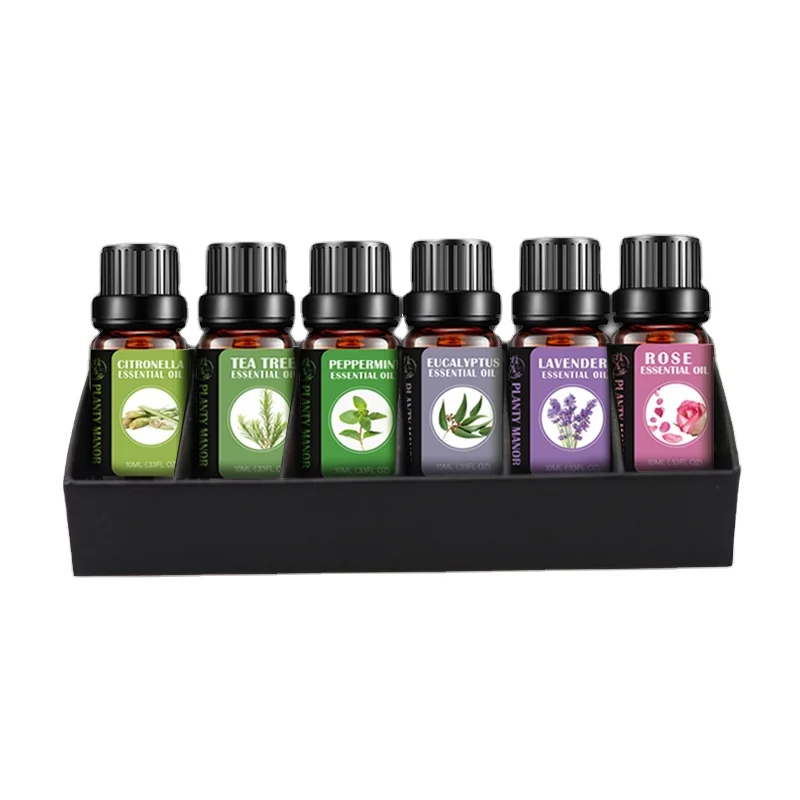 

Best Aromatherapy Gift Set 6/10 ml 100% Natural cosmetic Grade Aroma Essential Oils for Candles