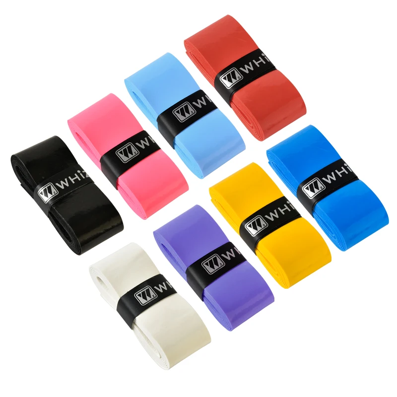 

WHIZZ 4pcs/pack smooth PVC comfortable anti-slip grips for badminton rackets, Mixed colors