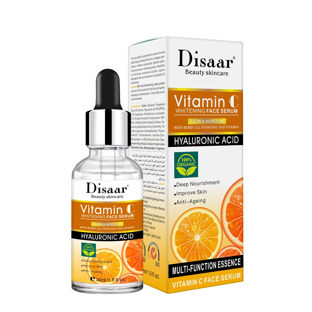 

Hot selling vitamin c skin care nourishing whitening face serum