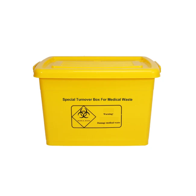 

Professional Supplier 40L 60L 100L Yellow Plastic Hospital Trash Cans Box Large Bio Medical Waste Bins