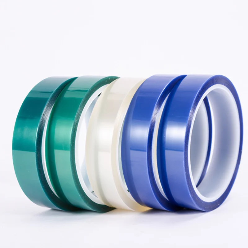 Powder Coating PET Green Silicone High Temperature Electric Polyester Tape Insulation for Sticking Machine