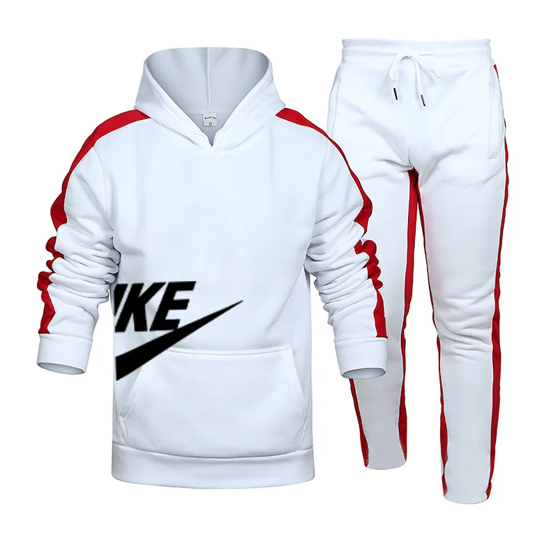 

Wholesale custom men's hot sale casual suit spring and autumn fashion health clothes sports two-piece suit plus size