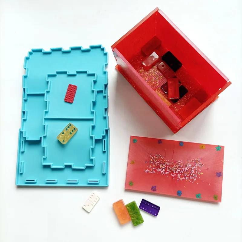 

5111 domino box silicone resin mold, Random