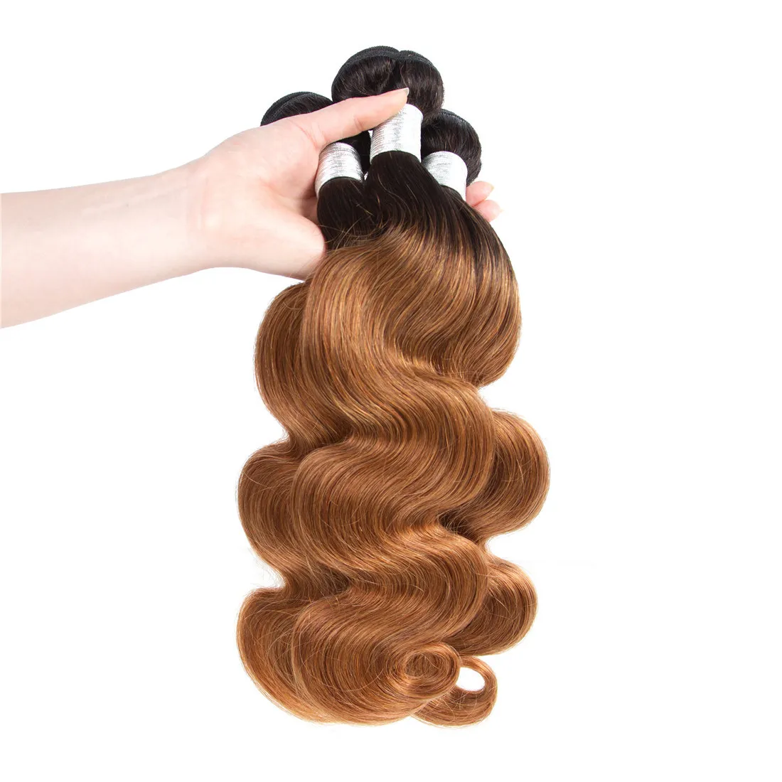 

Bulk Bundle Human Hair 1B/30 Human Hair Body Wave Human Hair Bundles With Closure Pack