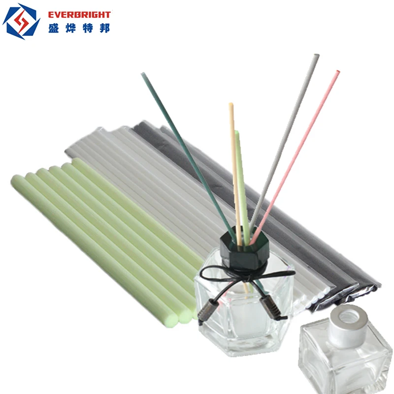 

Factory wholesale free glue humidifier aroma reed diffuser bottle fiber stick, White,black, customized diameter