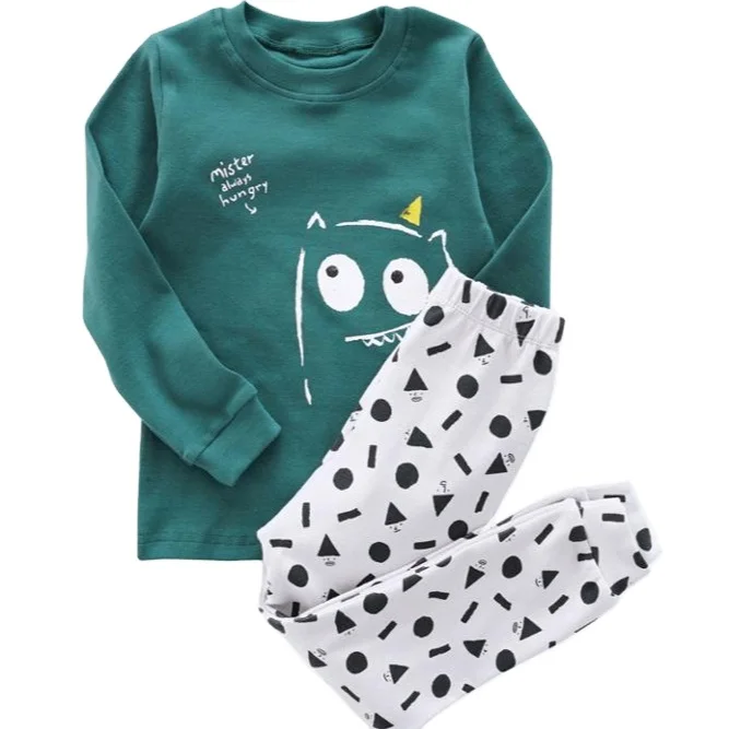

Boutique Children Clothes Sets Long Sleeve Children Pajamas Animal Picture Cotton Kids Pajamas Sets