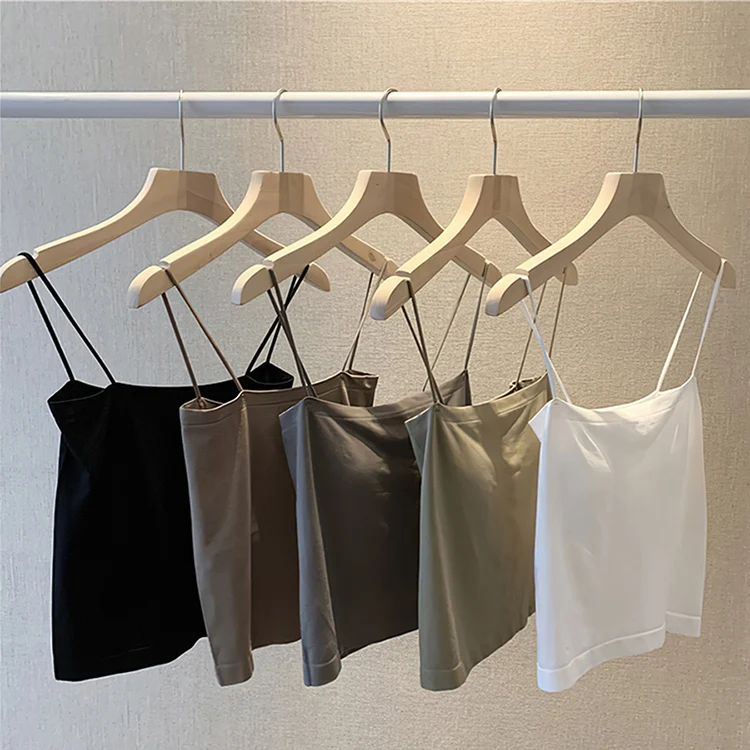 

New Fashion Women Sexy Brassiere pad Crop Tops Solid Summer Ladies Casual Tank Tops Vest Sleeveless Strapless Halter Crop Top, Customized color