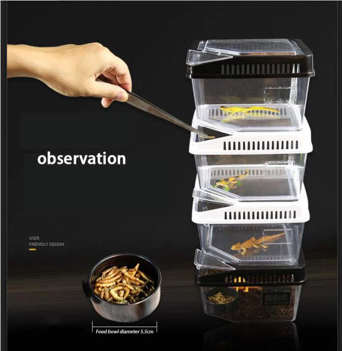 Nomoypet High Quality Stackable Snake Tub Rack Reptile Breeding Box