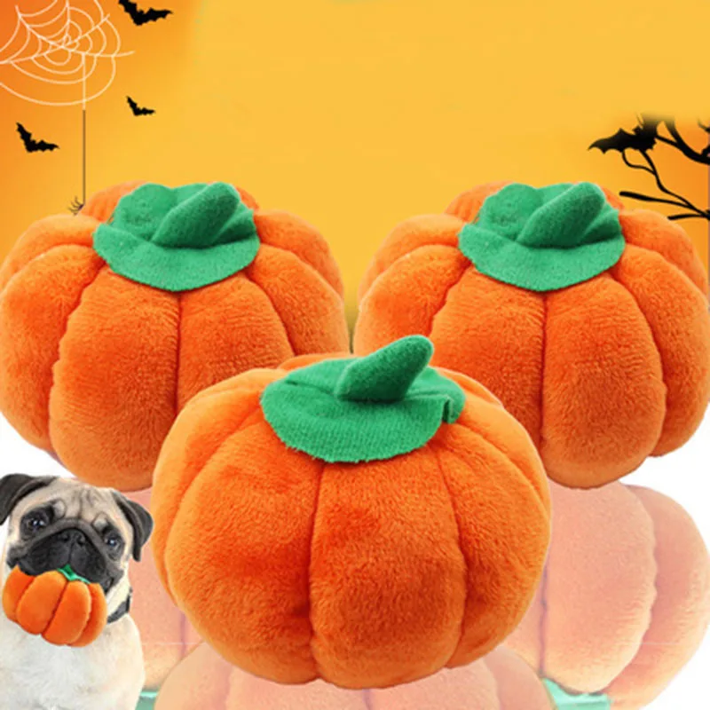 

Halloween Pumpkin Plush Toy Pet Deformation Vocal Toys Pet Vocal Toys