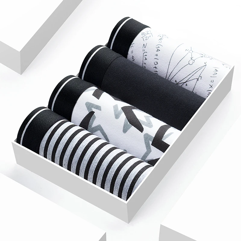 

Packaging mens man underwear soft cotton boxers pack set