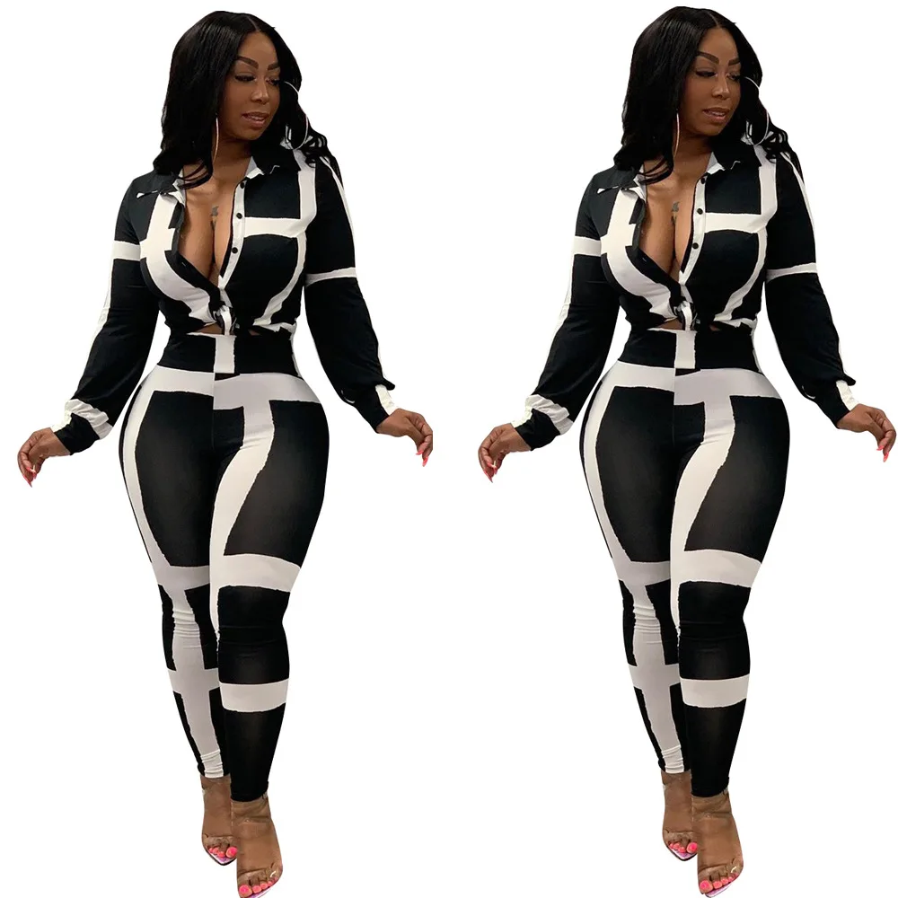 

2pcs set woman sweatpants tights stacked cargo pants fall 2020 women clothes plus size spring clothing for women, Picture shows