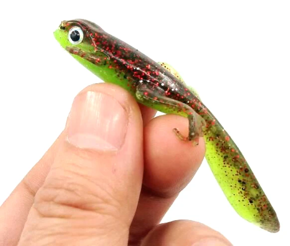 

TAKEDO SP06A 80mm 3.8g Frog tadpole soft bait soft fish body musky worm soft plastic fishing lures soft lure