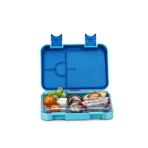 Image of Hot Eco friendly Custom Leakproof Food Tritan BPA free Lunchbox Children School Bento Kids Lunch Box