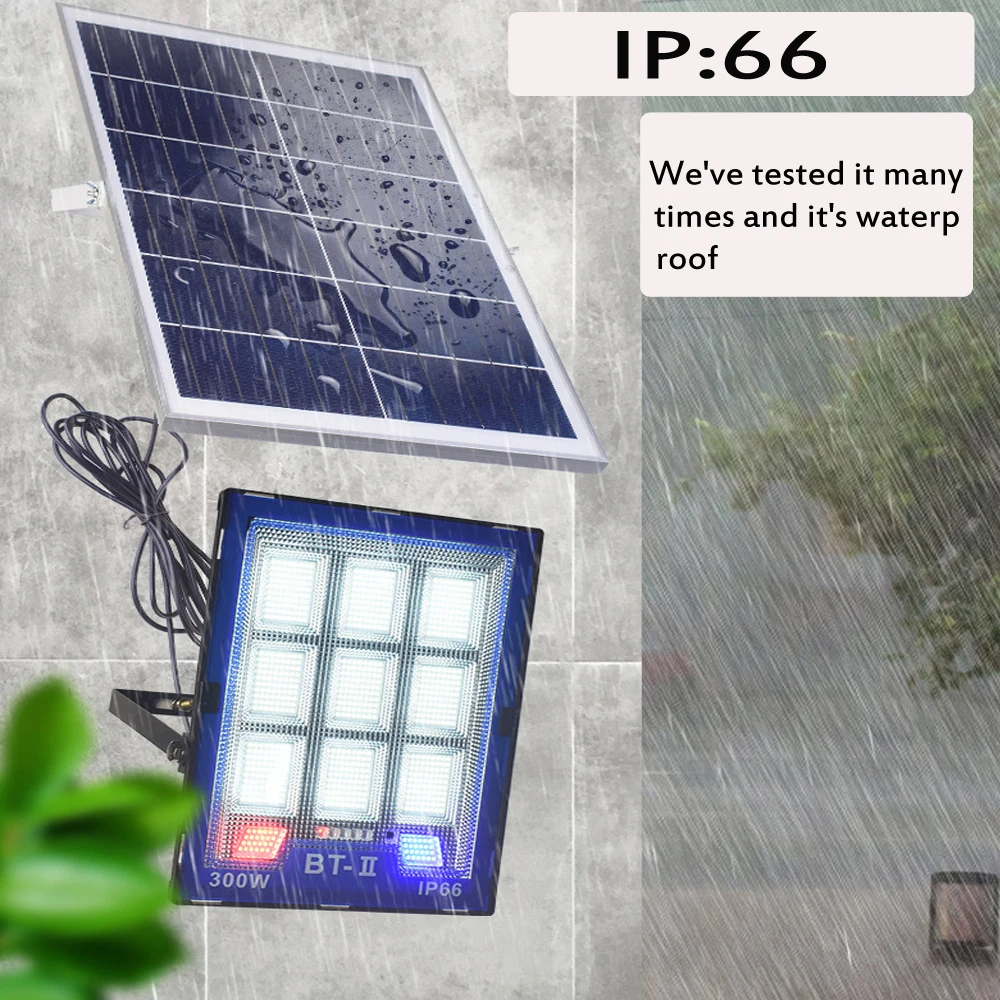 IP66 Solar Lights Led Solar Street Light with Red and Blue Flashing Warning Lamp