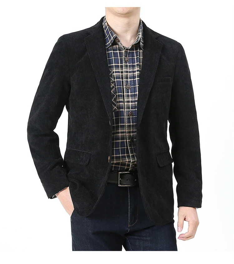 

Wholesale The New Listing Corduroy Single Breasted Plus Size Men Business Suits Slimming Suit Suits For Men 2021