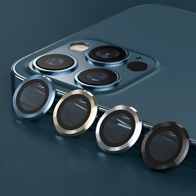 

Camera Lens Cover for IPhone 12 13 11 Pro Max Full Cover Metal Ring Glass Lens Protector for IPhone 12 Mini Eagle Eye Lens Cover