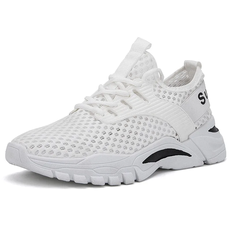 

Fashion Men's Breathable Mesh Sneakers Slip On Sports Shoes Casual Jogging Running Sheos, 3 colors